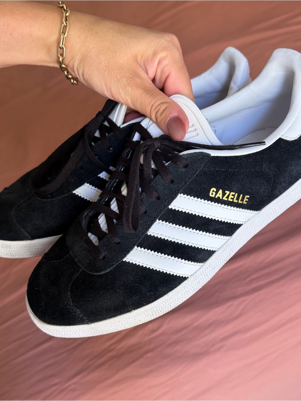 adidas Gazelle Black White Sneakers